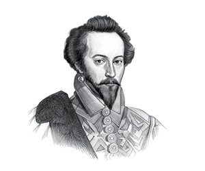 Picture of the explorer Sir Walter Raleigh 